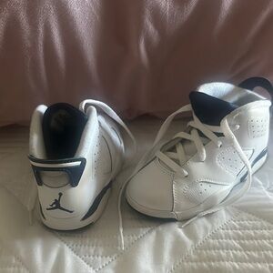 Kids White and Black Sneakers